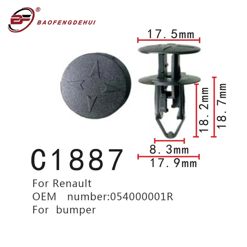 

Car Bumper Fastener Positioning Buckle For Renault 054000001R