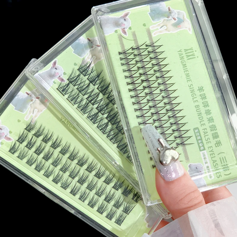 

False Eyelashes Individual Lashes Soft Natural Thick Single Cluster Segmented Korean Makeup Cosplay Fake Eyelash Extensions