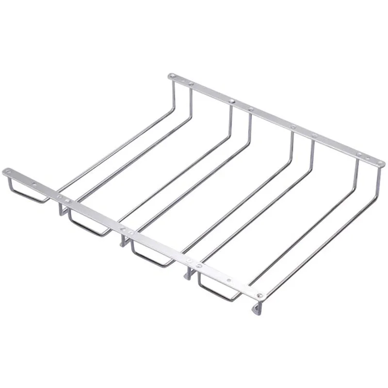 

Four-Row Upside-Down Wine Glass Holder Creative Hanging Goblet Holder Bar Hanging Glass Holder Wine Glass Holder