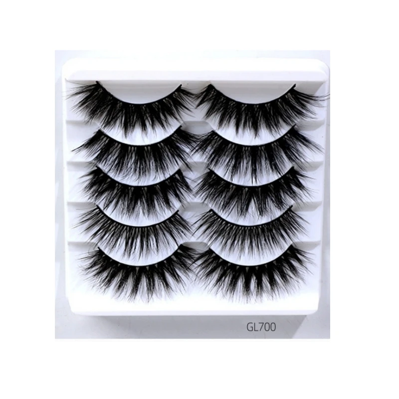 5 пар/лоток 3D искусственная норка прочный и долговечный многоразовый черный