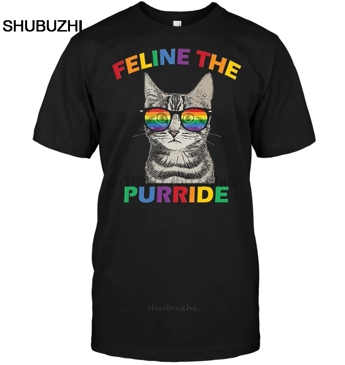Мужская футболка с коротким рукавом брендовая изображением котят гей-гордости