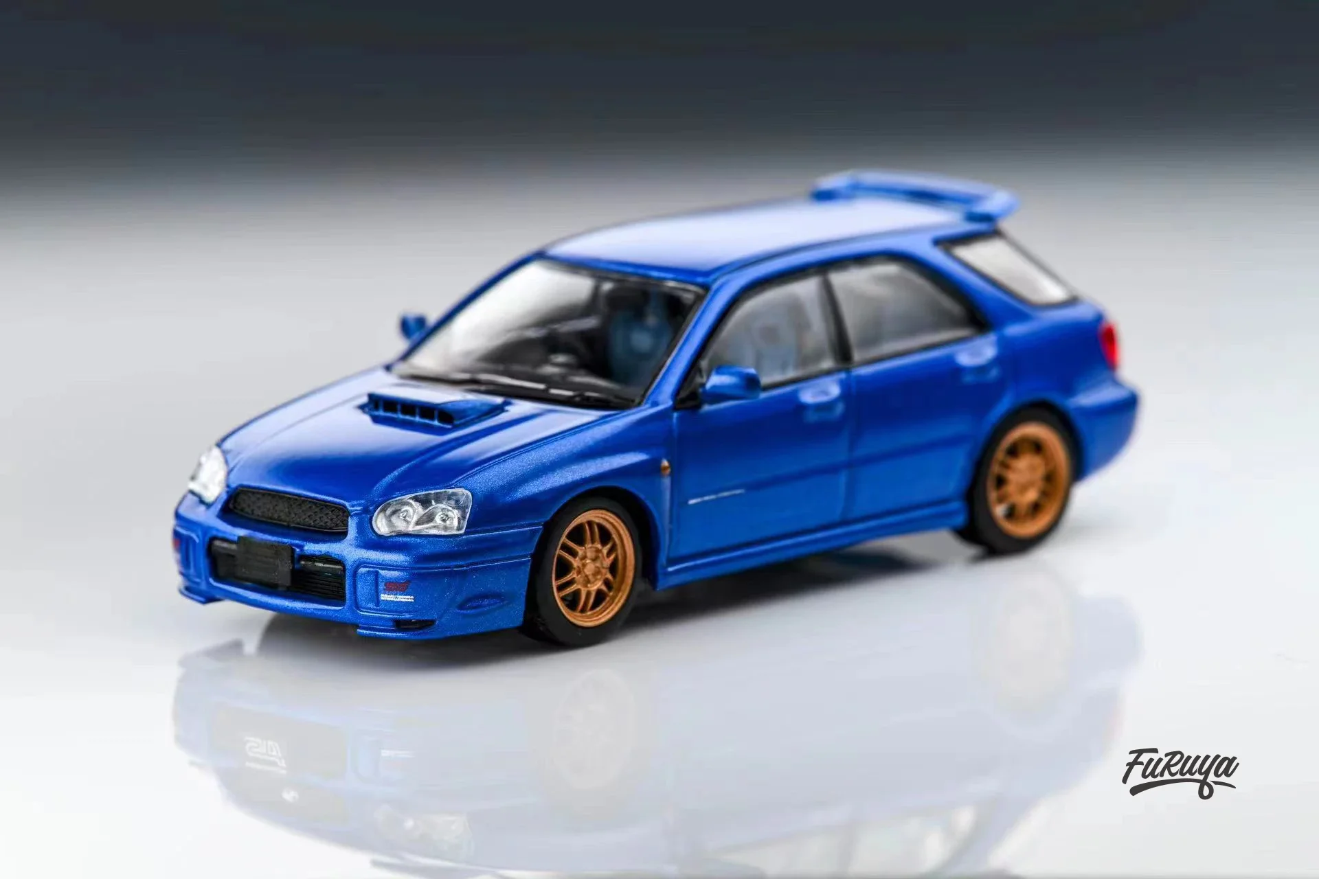 Furuya 1:64 WRX STi Wagon GG /GC синяя Серебристая красная литая модель автомобиля