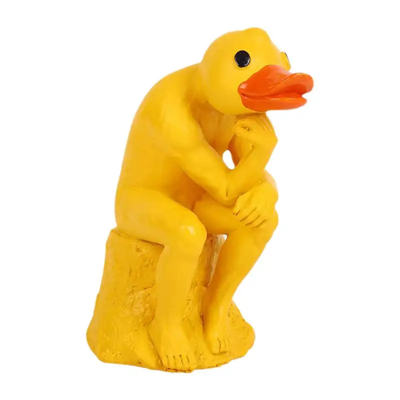 Креативное мышление дневное смешное животное статуя из смолы ремесла украшение