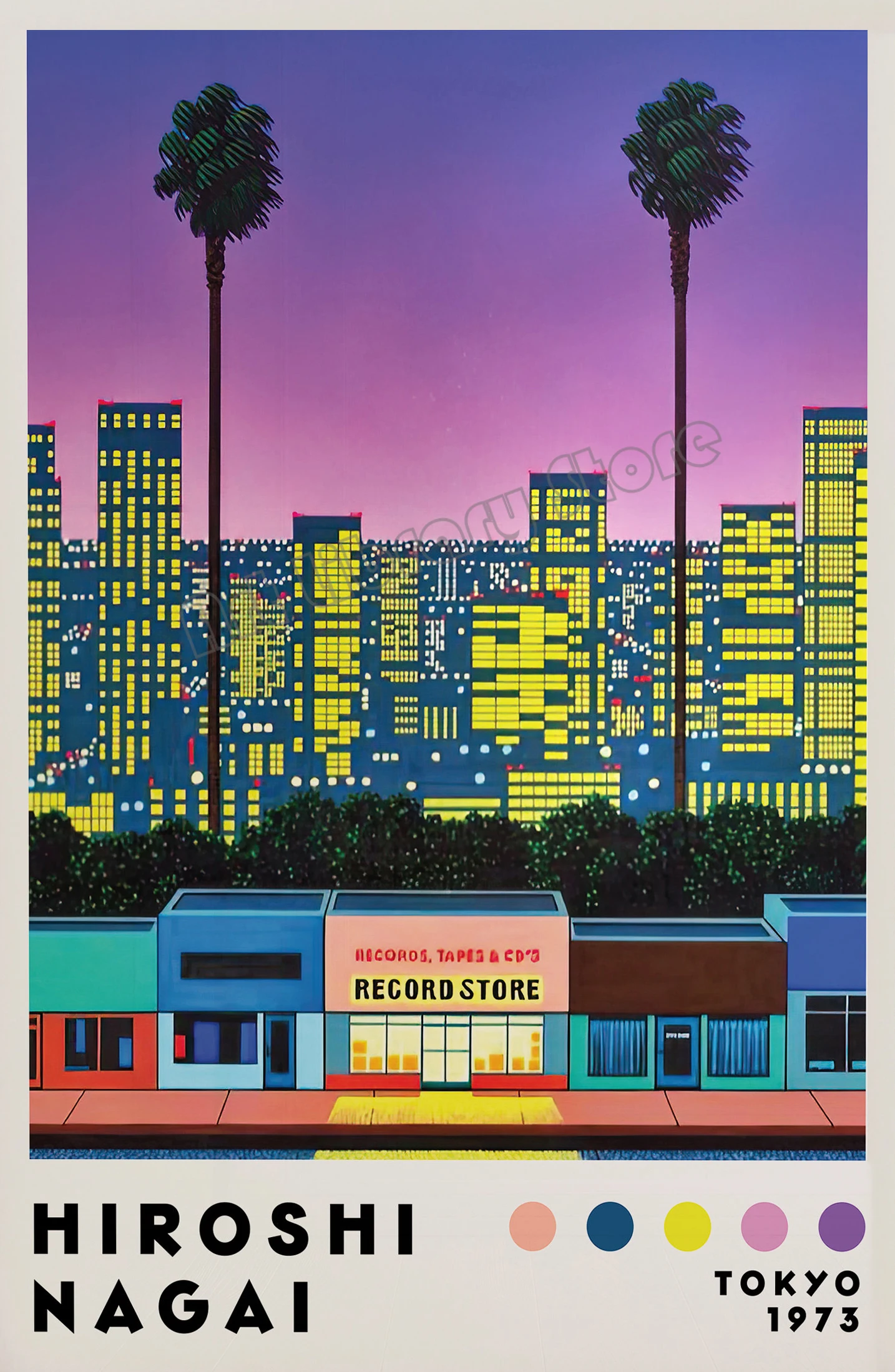 

Постер "Ретро Хироши Нигай", печать на холсте