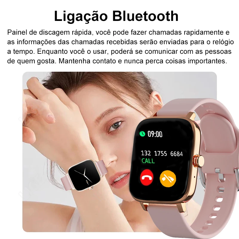 Смарт-часы для женщин Android Bluetooth фитнес-трекер пульсометр кровяное давление