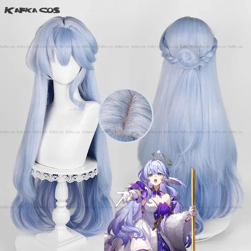 Honkai Star Rail Последний Робин Косплей Парик Голубые Длинные Волосы Мисс Игровая
