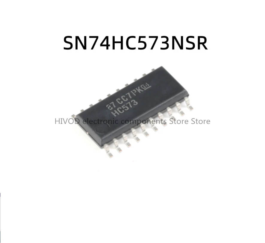 

10PCS SN74HC573NSR HC573 SOP-20 5.2MM medium body tri-state output latch trigger