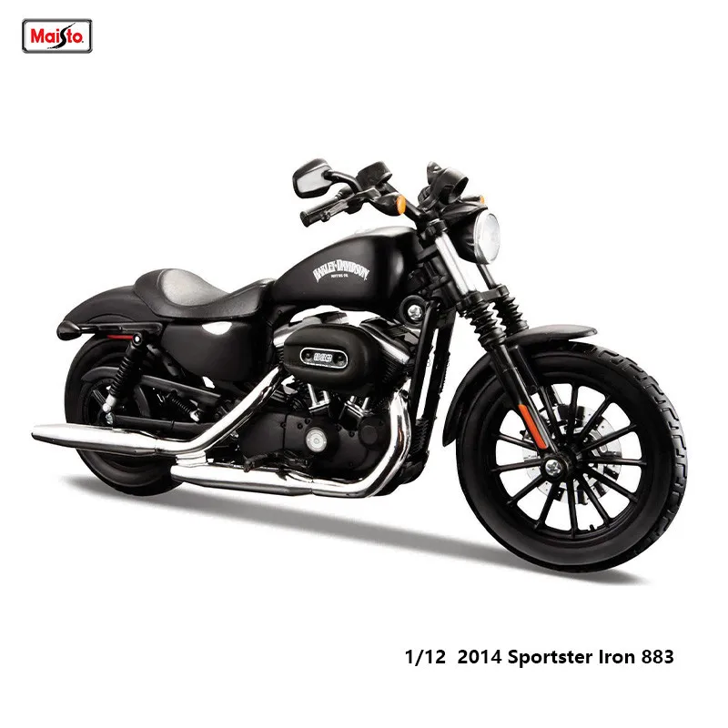 

Maisto 1:12 Harley Davidson 2014 Sportster Iron 883 Classic Static Die Cast Motorcycle Model Collectible Toy Gift