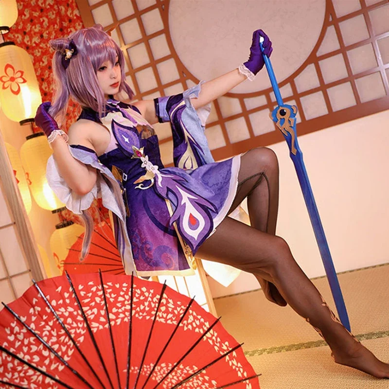 Костюм для косплея КЭ Цин из аниме геншин ударно