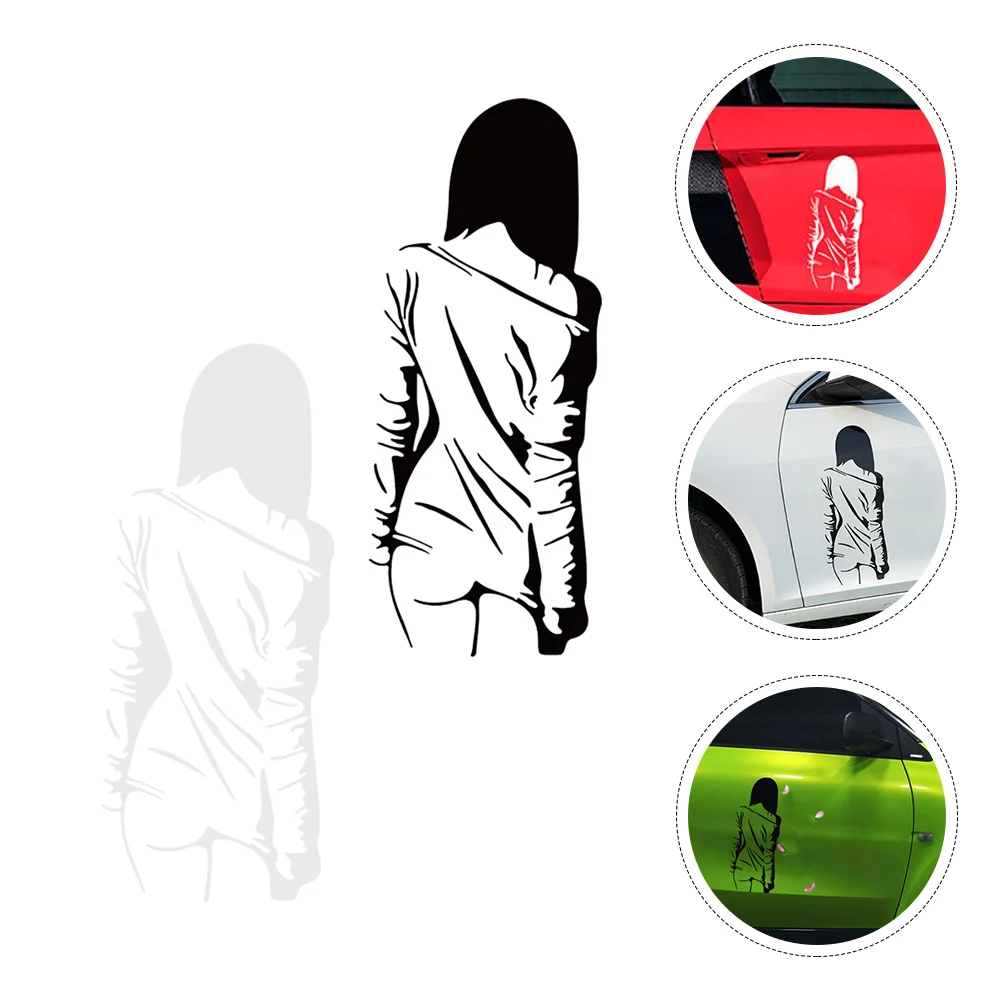 

Sticker Car Wall Door Lady Decals Auto Beauty Poster Christmasdecal Woman Vehicle Window Decor Automobile