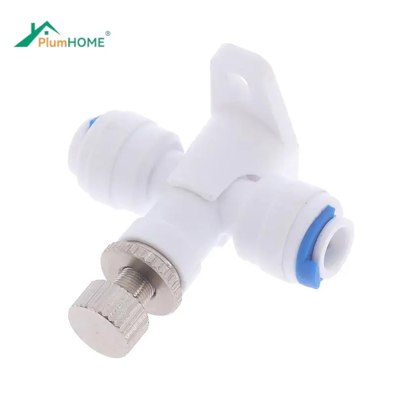 

1/4" Hose RO Water Flow Adjust Valve Regulator Waterflow Control Valve Connector Fitting Water Speed Controller