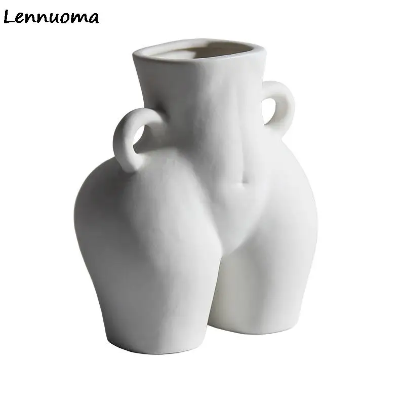 Абстрактная задница цветочный горшок голая гидропоника цветочная ваза