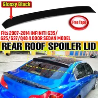 G35 G25 Car Rear Roof Spoiler Wing Lip Extension For INFINITI G35 G25 G37 Q40 4 Door Sedan 2007-2014 Rear Trunk Spoiler Wing Lip