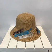 summer 2022 new fashion graffiti fisherman hat meteor color sun hat outdoor sun visor travel folding beach hat