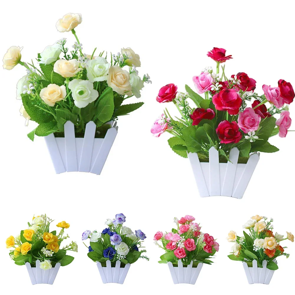 Искусственные цветы домашний декор имитация растения пластиковый искусственный