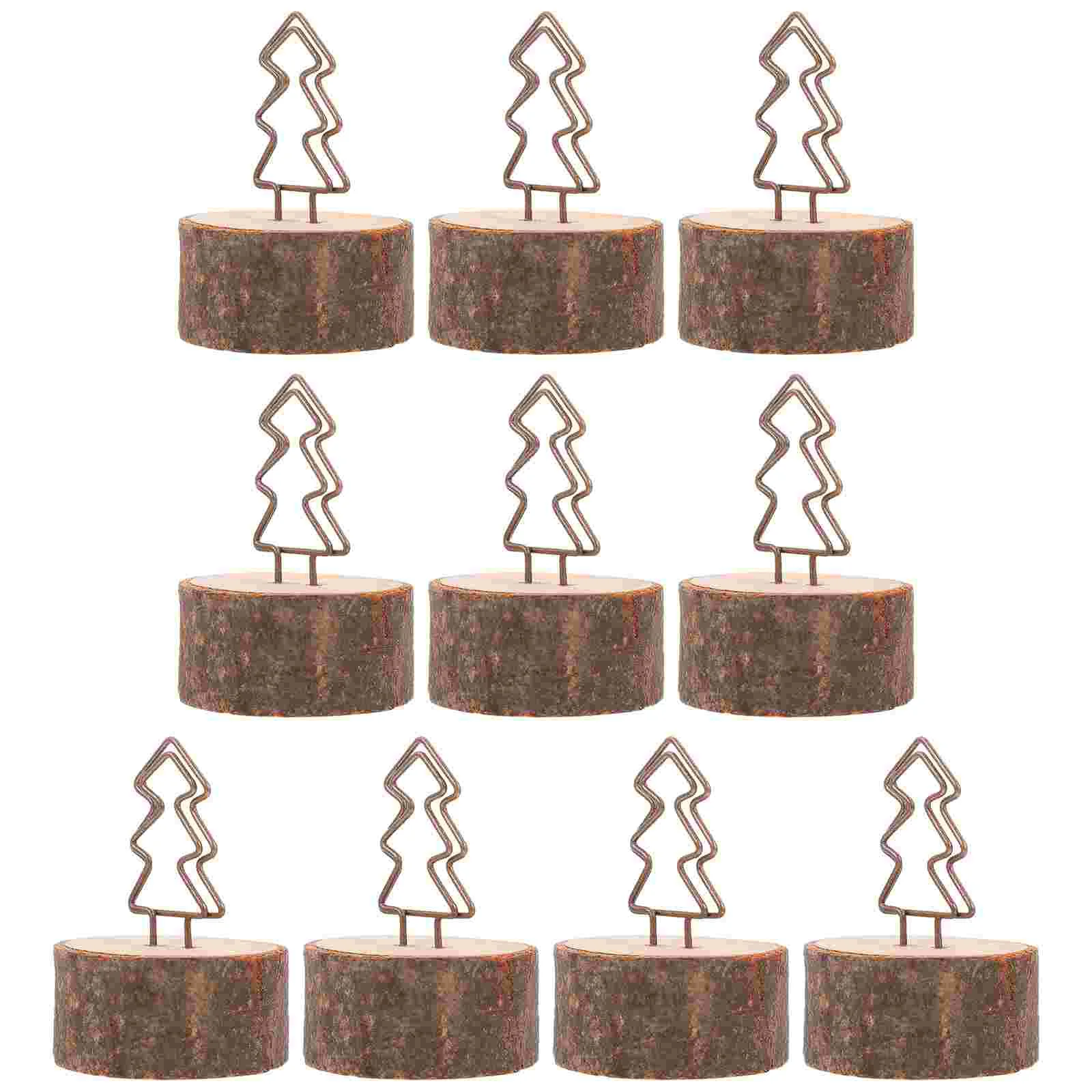 

Holders Christmas Table Place Photoholder Woodname Rustic Kraft Stands Number Parties Picture Notes Memo Wire Wedding Dinner