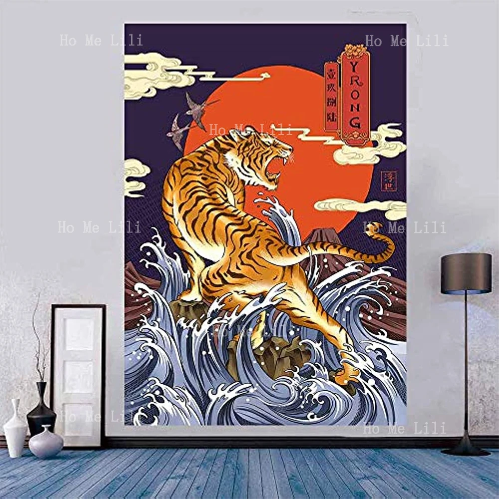 

Японский Подвесной Настенный Гобелен Ukiyo