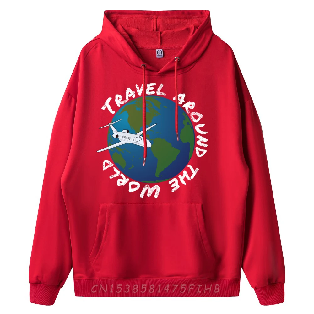Мужские толстовки с рисунком Путешествие вокруг света Globus Earth мужская одежда