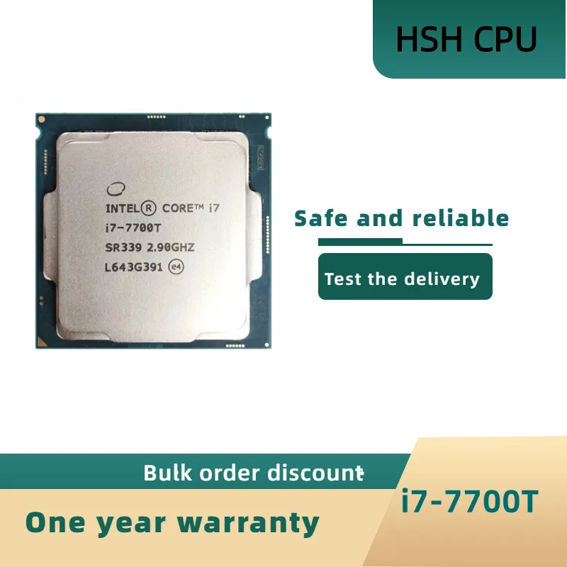 

Intel Core i7-7700T i7 7700T 2.9 GHz Quad-Core Eight-Thread CPU Processor 8M 35W LGA 1151
