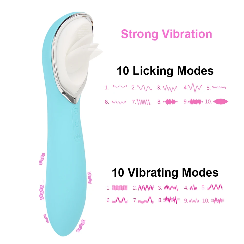 Стимулятор сосков и клитора 2 в 1 массажер для влагалища 10 скоростей вибрирующий