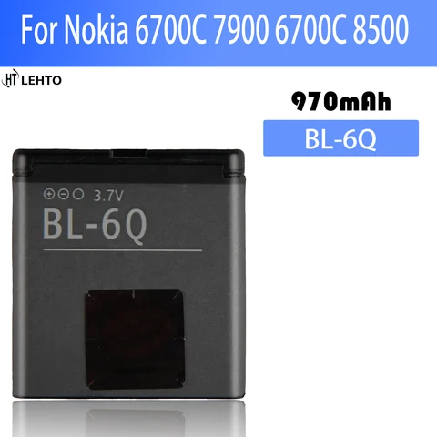 Новинка 100% Оригинальный аккумулятор для телефона Nokia 6700C 7900 6700C 8500 6100s