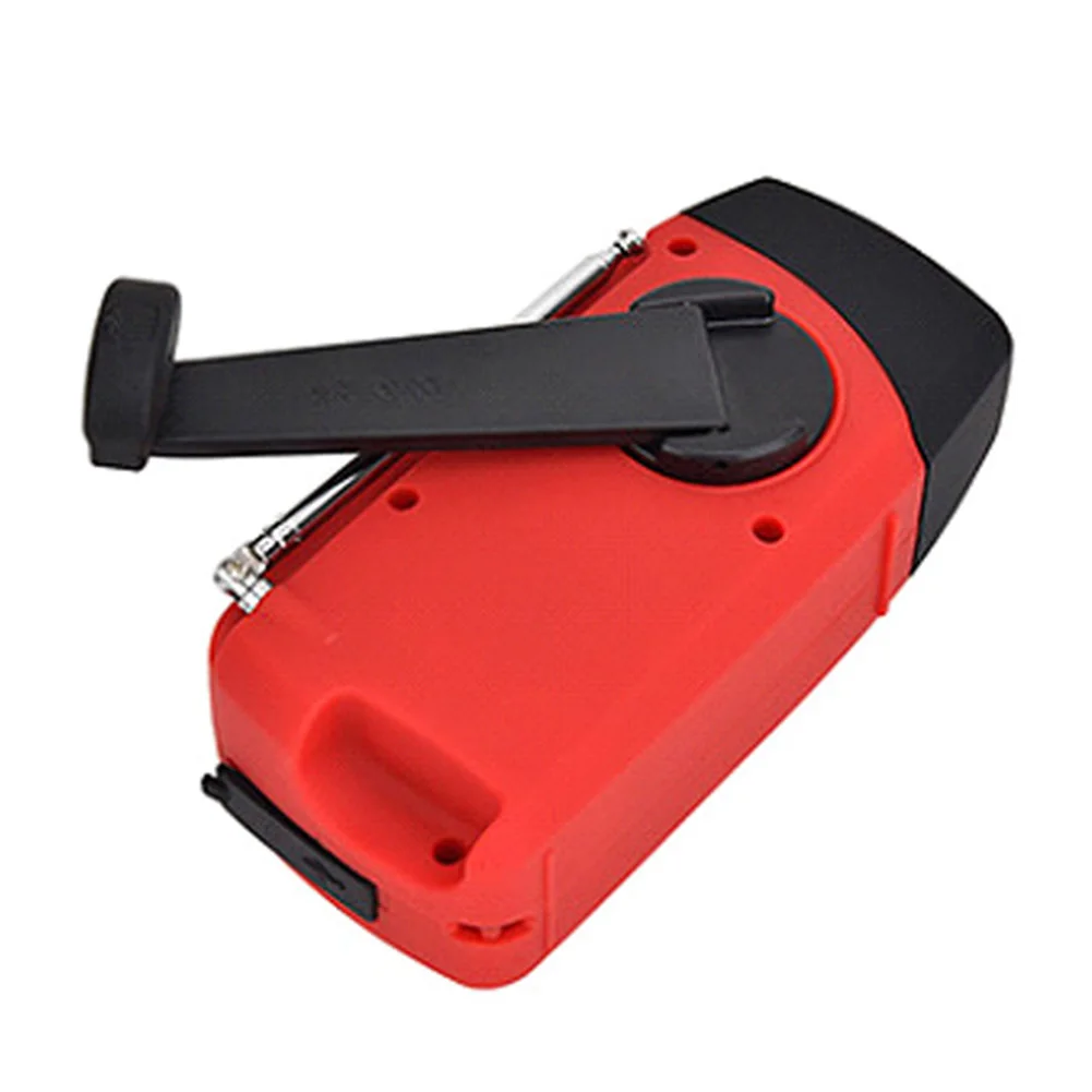 multifunctional hand crank solar dynamo powered amfmnoaa weather radio emergency led flashlight lamp power bank for cell phone free global shipping