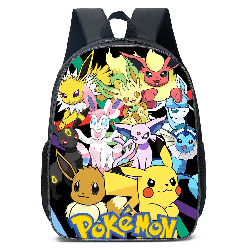 

New Go School Bags Backpacks Pikachu Toys Anime Figures Kids Bags Big Capacity Travel Bag Girls Boys Christmas Gifts