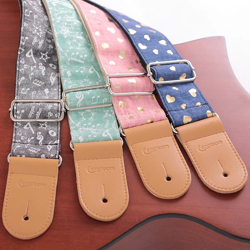 

High-end Design Folk Guitar Strap Wooden Guitar Shoulder Strap Special Electric Guitar Bass Strap Guitar Parts