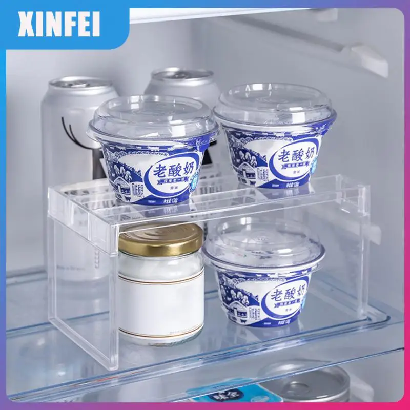 

Assembled Shelf Multi-purpose Transparent Kitchen Seasoning Organizer Refrigerator Storage Rack Layered Rack Storage Rack