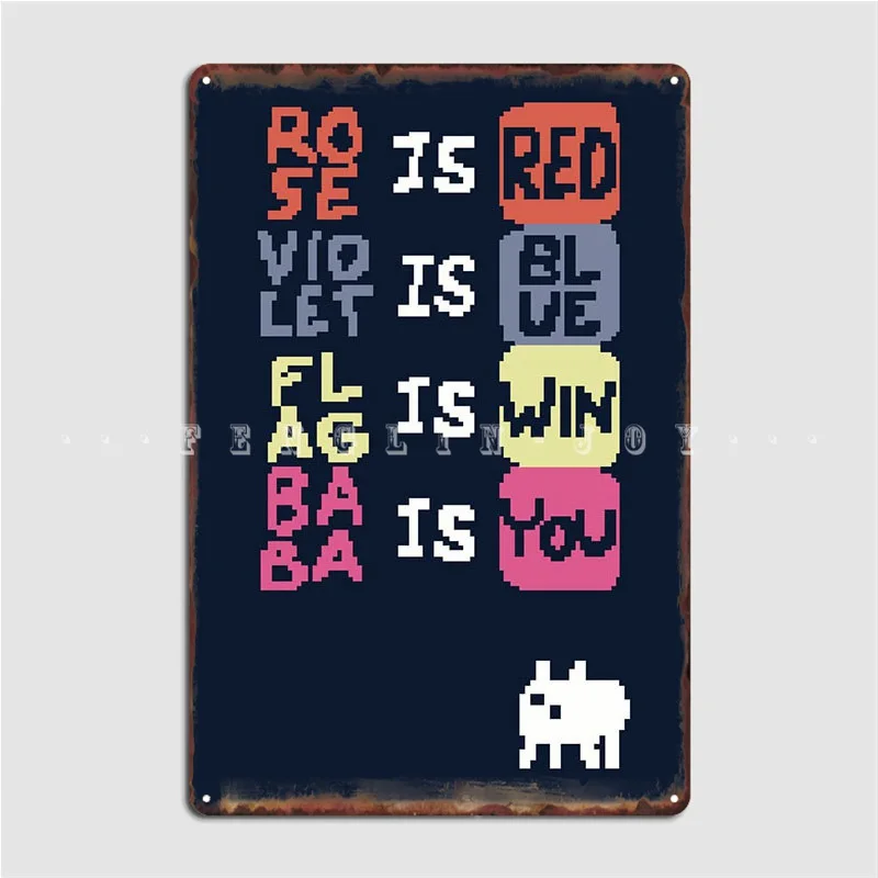

Baba Is Poem Metal Sign Vintage Pub Garage Wall Decor Pub Tin Sign Poster
