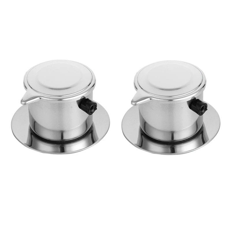 

2 шт., многоразовые фильтры для кофе, нержавеющая сталь