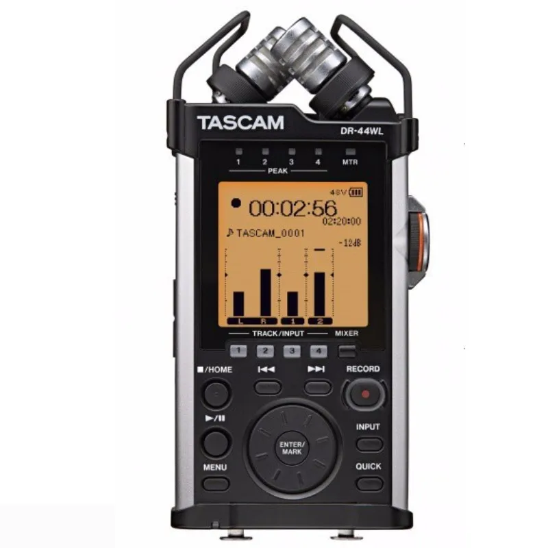 Четырехканальный линейный PCM-рекордер TASCAM DR-44WL Новейшее беспроводное управление