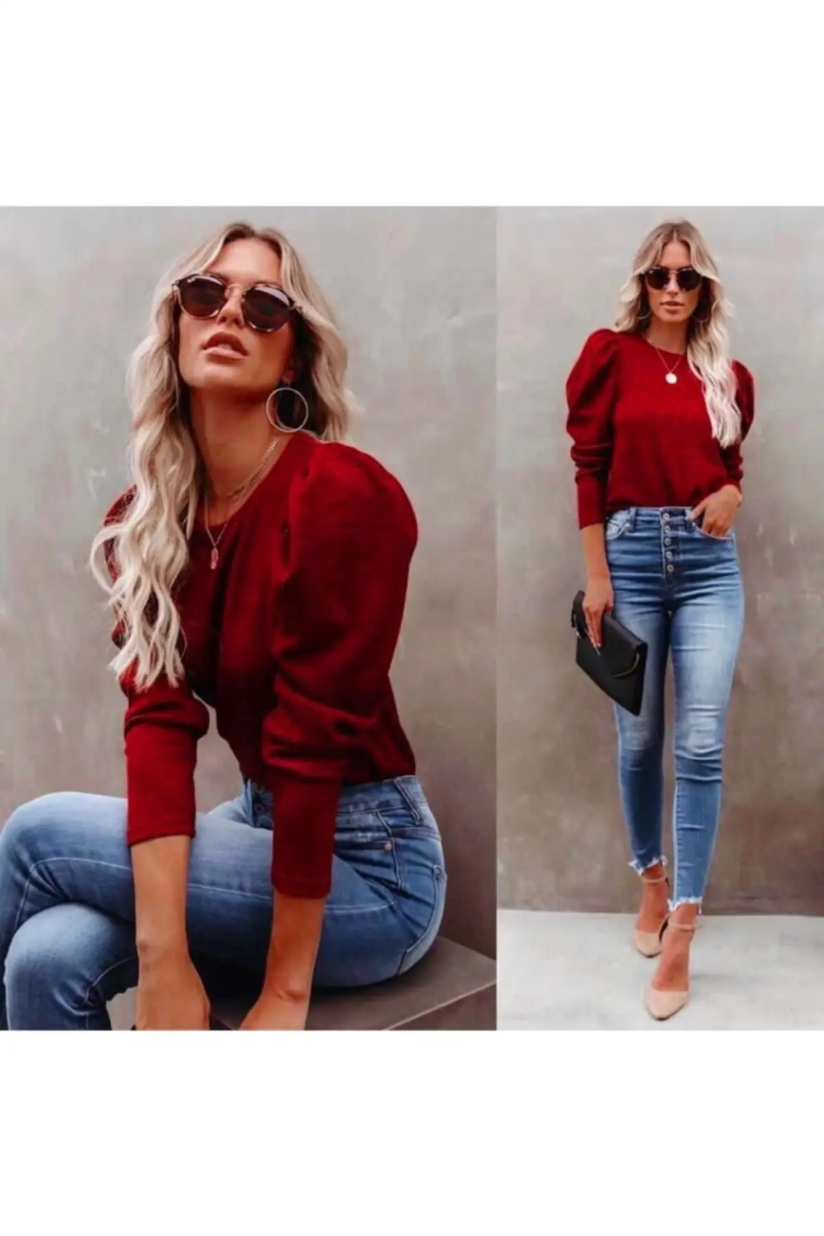 

Women's Cardigan Acrylic sportswear Fabric, Balloon Shoulder Thin Sweater. Casual Knitted Quality Fashion Sweaters Loose Jumper