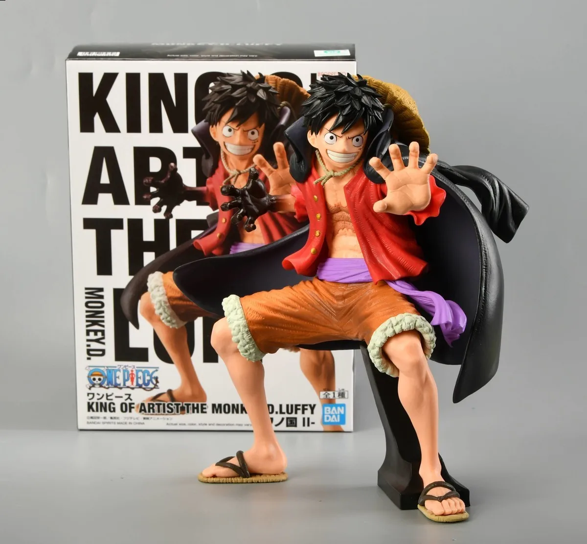 Обезьянка Король художника 20 см Bandai ONE PIECE D. Luffy Подлинная Коллекционная