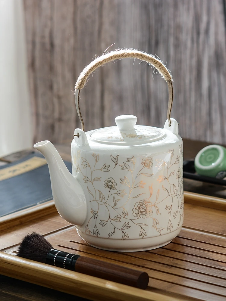 

High Capacity Tea Pot Kettle Ceramic Vintage Chinese Health Food Oolong Puer Green Tea Pot Tea Ceremony Juego De Te Teaware