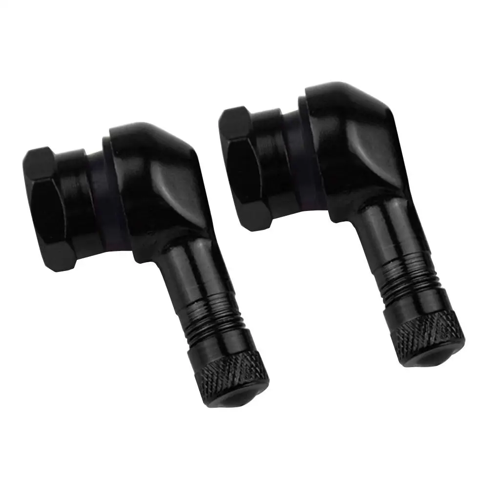 

90 Degree CNC Aluminum Motorcycle Stems Tire 10mm Pair 11.3mm Rim Wheel