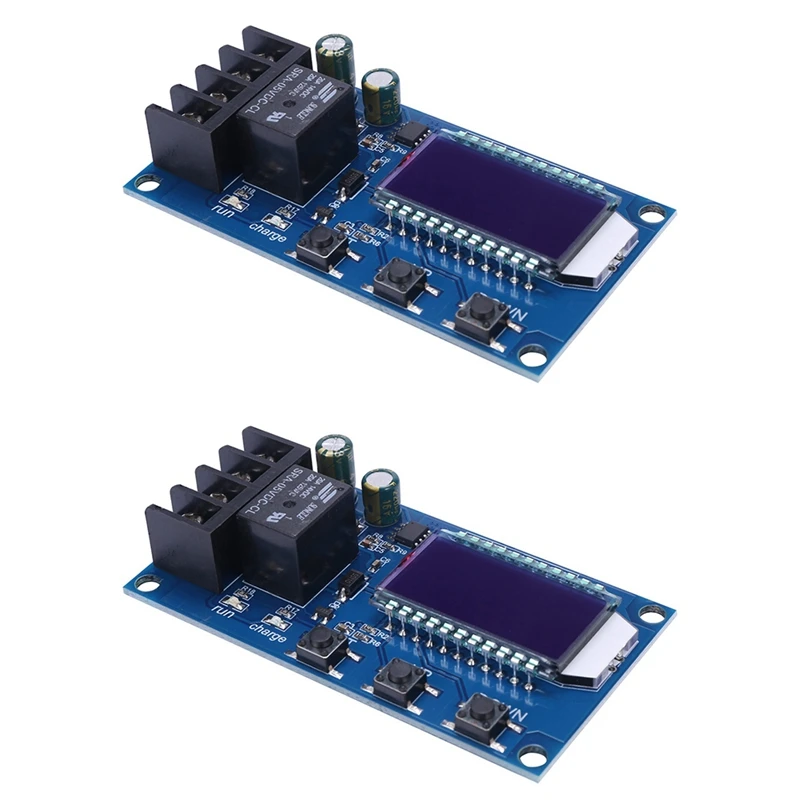 

2X 10A 6-60V Lithium Battery Charge Controller Protection Board Lcd Display Integrated Circuit Protection Control Module