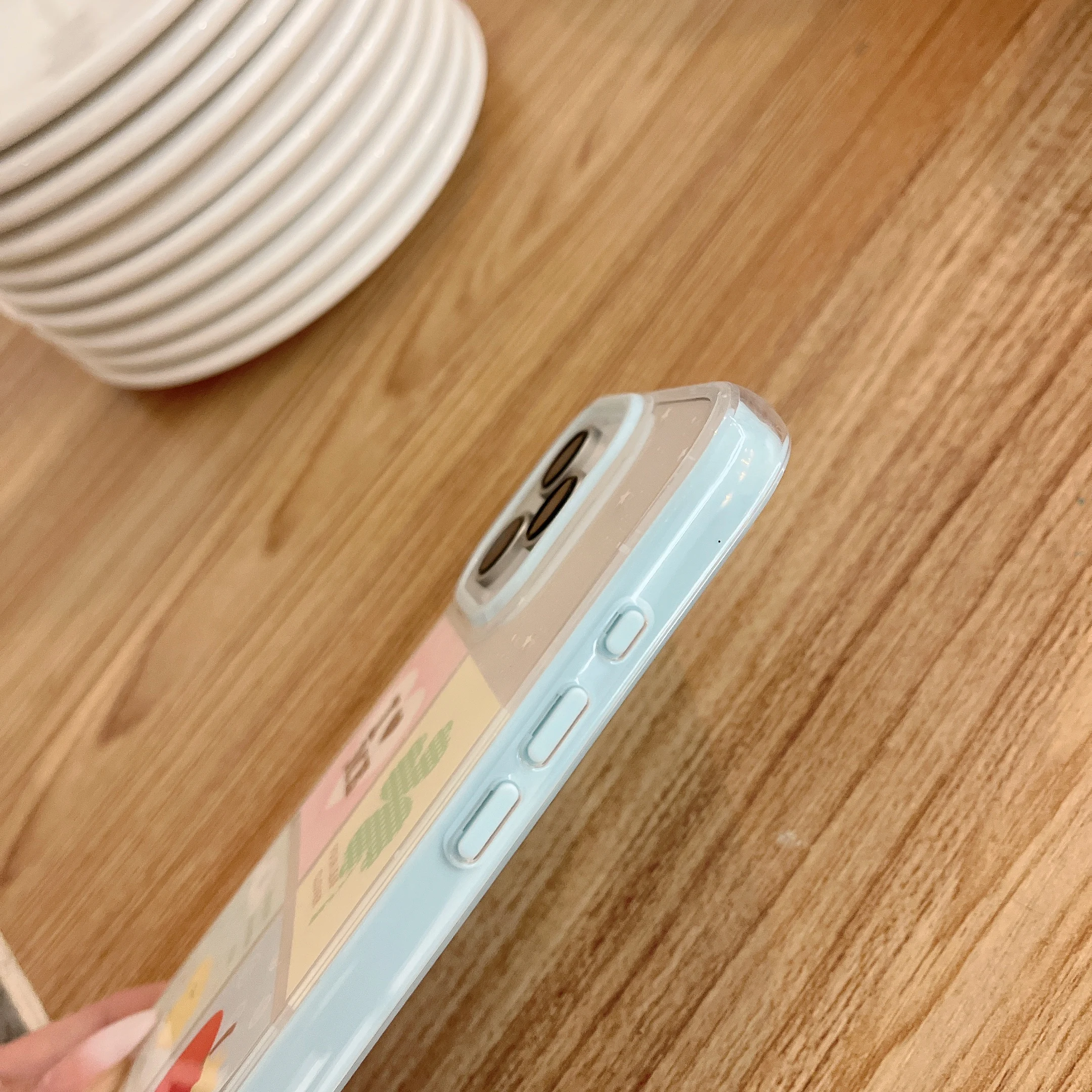 Фото Чехол для iPhone 14 Pro с милым рисунком кошки, прозрачный акриловый чехол для iPhone 13, 15, 11, 12, 16 Pro Max, ударопрочный, прозрачный. №5