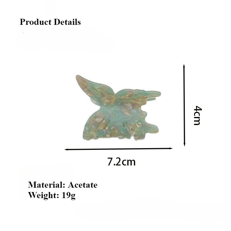 BYL новые заколки для волос в форме бабочки ацетатные во французском стиле милые