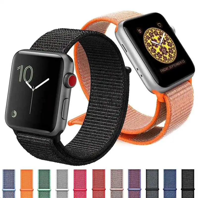 

Ремешок нейлоновый для Apple iWatch Watch Series 4 40 мм 44 мм 3 38 мм 42 мм
