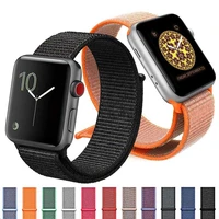 nonmeio nylon strap for apple iwath watch series 7 41mm iwatch 45mm 6 40mm 44mm se 5 band watch bracelet watchband wristband