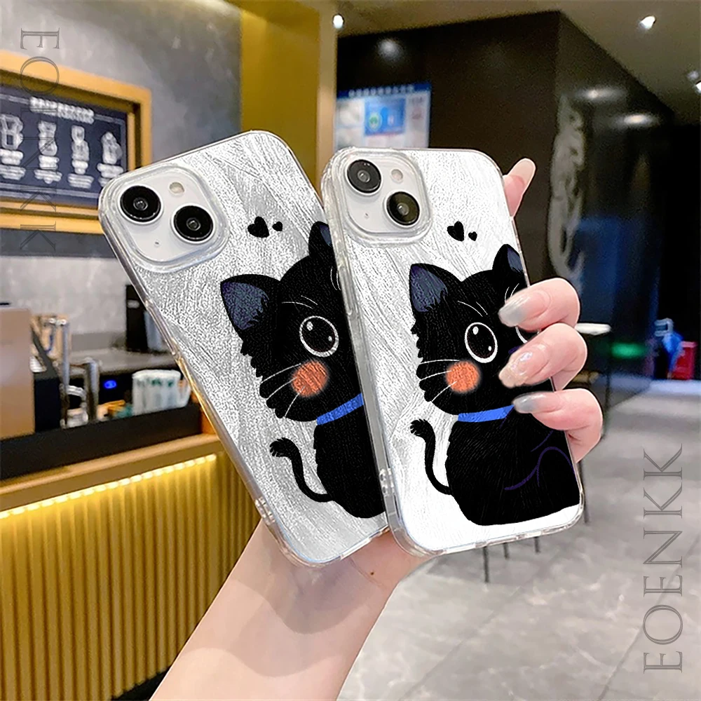 Чехол для Телефона iPhone 12 13 16 11 14 15Pro Max XS X XR 8 15 7Plus SE 2022 милый мягкий чехол с