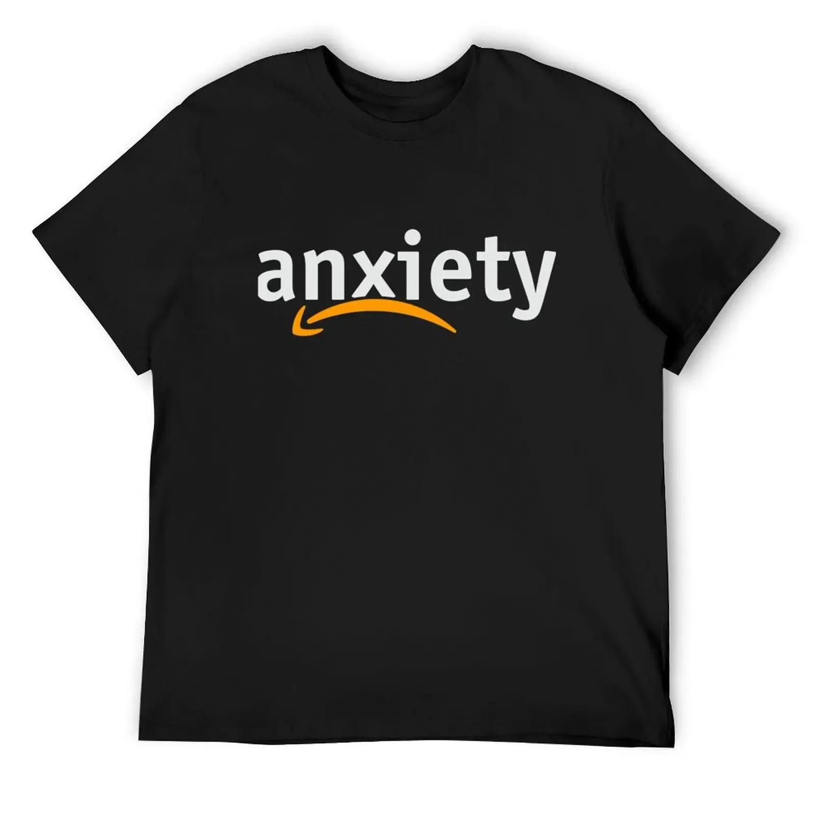 Футболка с логотипом Anxiety Amazon топы больших размеров уличная одежда тяжелой весой