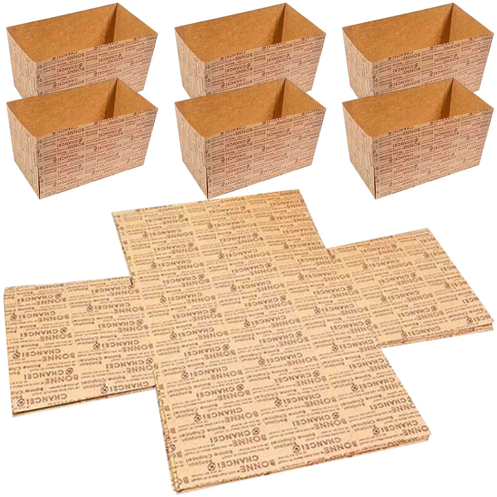 

50 Sheets Paper Toast Liners Large Holiday Wrappers Packing Box Baking Bread Cups
