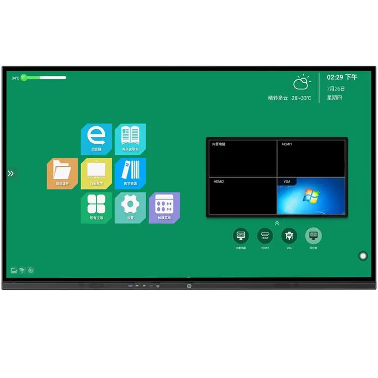 

interactive flat panel 65 inch eduserv smart interactive board 75 inches android Android universal smart tv board for education