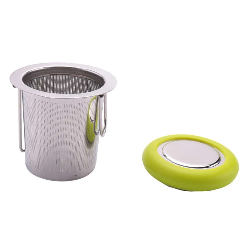 

SEWS-Tea Infuser Stainless Steel Tea Strainer Folding Handle Tea Filter Extra Fine Mesh Strainer Brewing Basket