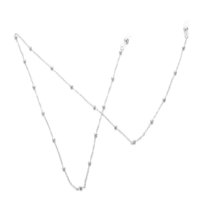 Новинка 2022 металлические цепочки для солнцезащитных очков с бусинами женщин