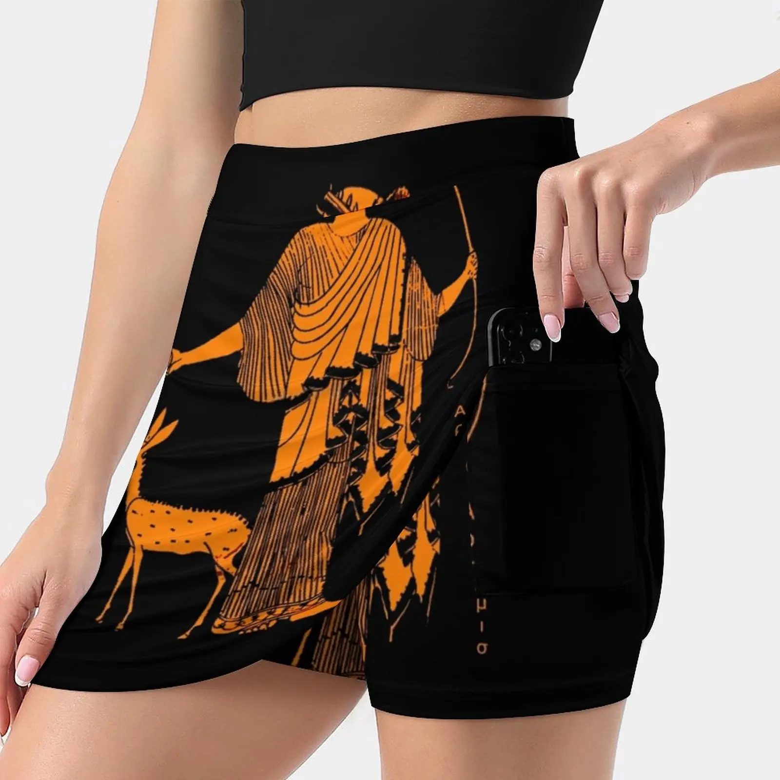 Женская юбка Artemis Red Figure Ancient Greek Design летняя одежда Y2K 2022 брючная в стиле Kpop с