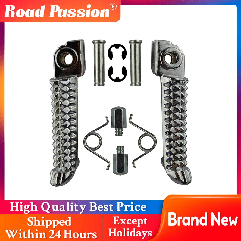 

Road Passion Motocycle Accessories Front Footrests Foot Pedals For Yamaha YZF R1 R6S YZFR1 YZFR6S R1M R6 MT-01 MT-03 MT-07 MT-09