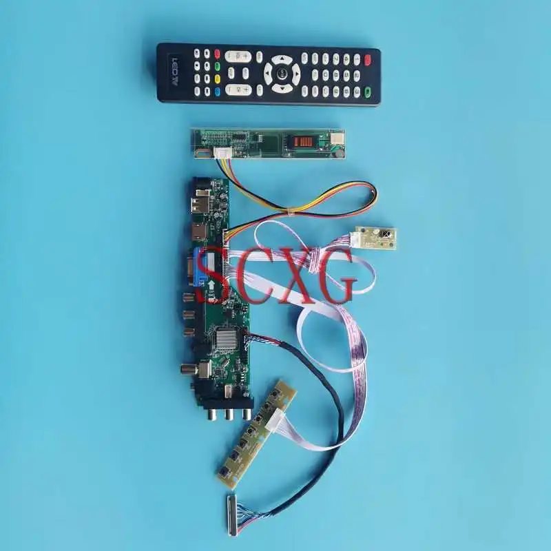 

Плата цифрового контроллера DVB 3663, подходит для Φ/TLE3/TLF1 USB VGA AV RF HDMI-совместимая с 1280*800 1-CCFL 15,4 "30Pin LVDS Kit